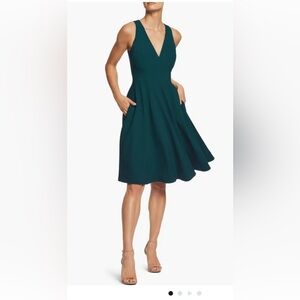 Dress the Population Catalina Fit & Flare Cocktail Dress size XL Pine